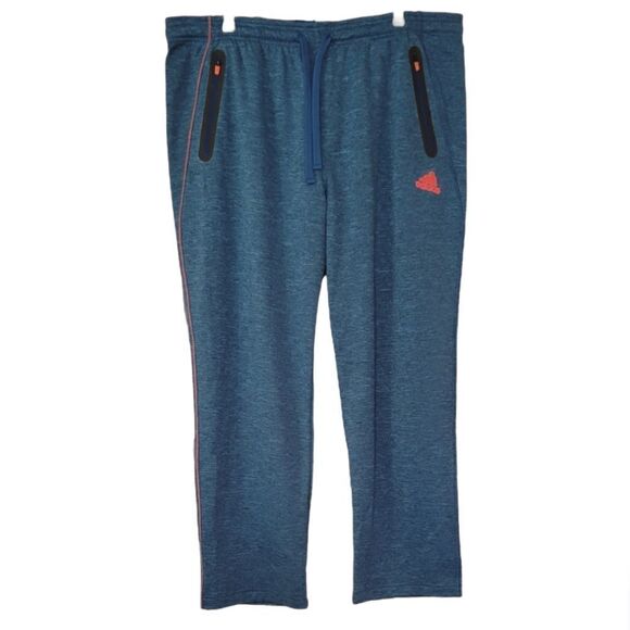 Adidas Climawarm Teal Drawstring Athletic Sports Pants Size 2XL - Picture 1 of 5